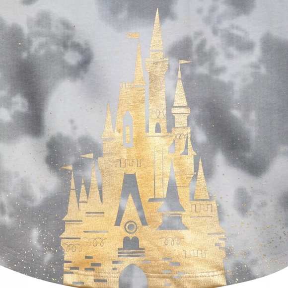 Spirit Jersey Disney World Gray Tie Dye Gold Cinderella Castle, XXL, NWT!! - Picture 2 of 7